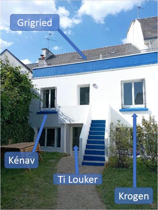 Le Kenav - Studio A 300 M Du Port Locmiquélic Buitenkant foto